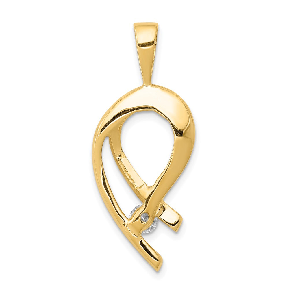 14k Holds 1 4mm stone  A Diamond Slide
