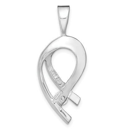 14k White Gold Holds 1 4mm stone  AA Diamond Slide