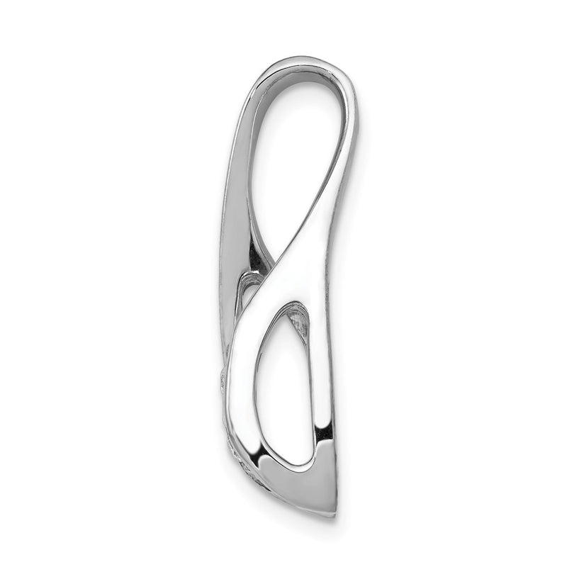 14k White Gold VS Diamond Peg Slide