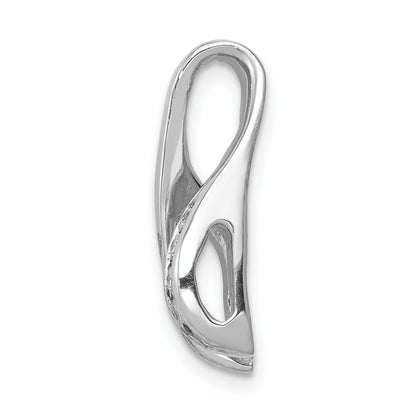 14k White Gold 5/8 Ct. Lab Grown Diamond VS/SI+ G+ Round Chain Slide Pendant