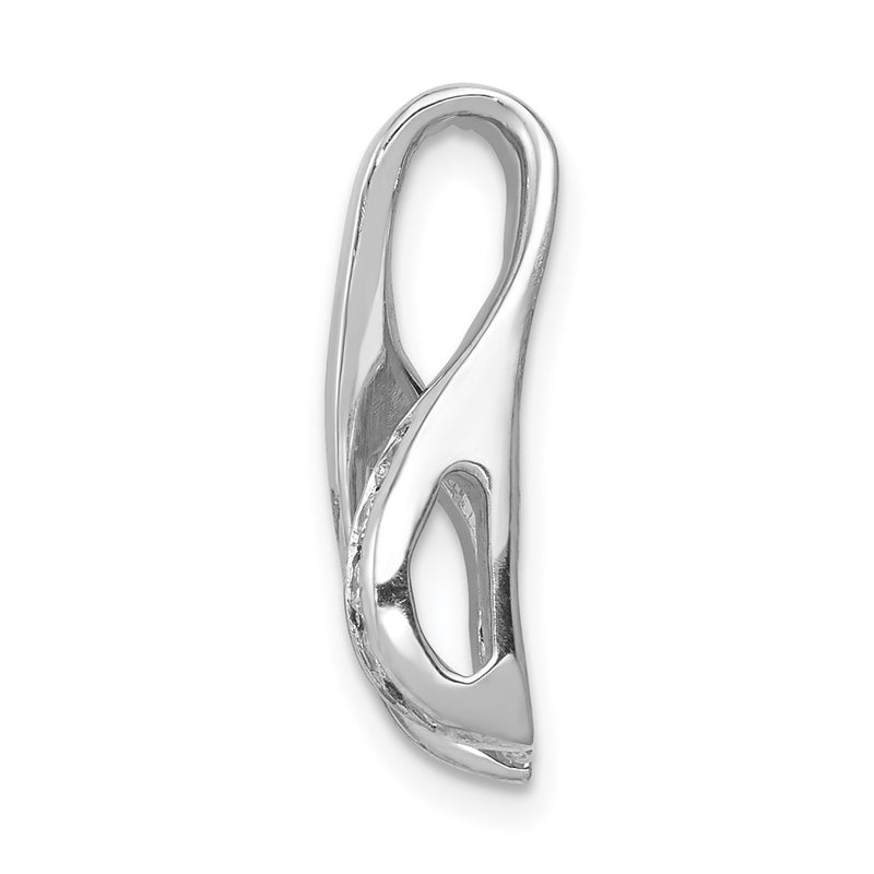 14k White Gold VS Diamond Peg Slide