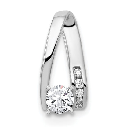 14k White Gold AA Diamond Peg Slide