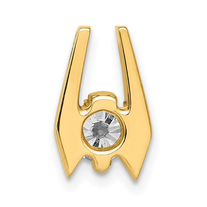 14k 5.25mm AAA Diamond Slide