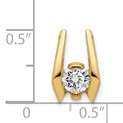 14k 4.75mm AAA Diamond Slide