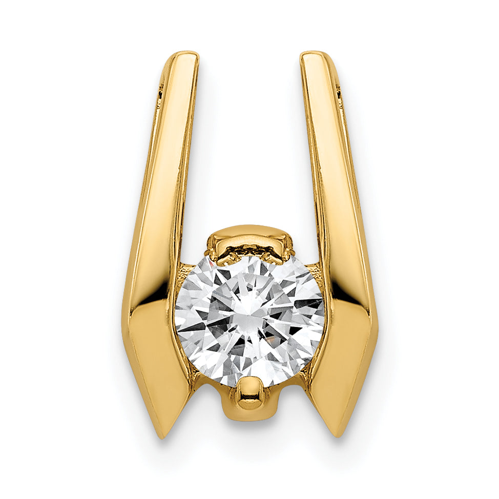 14k 4.75mm AAA Diamond Slide