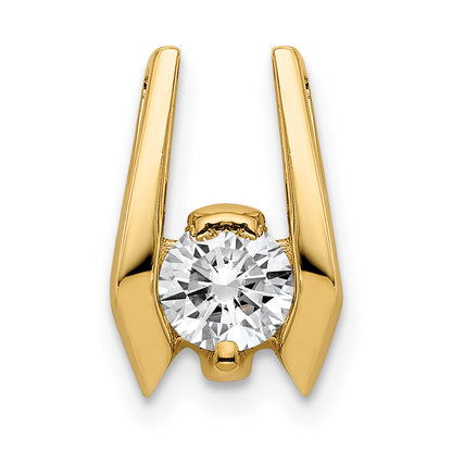 14k 4.75mm AAA Diamond Slide