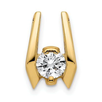 14k 4.75mm A Diamond Slide