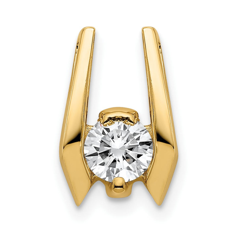 14k 4.75mm A Diamond Slide