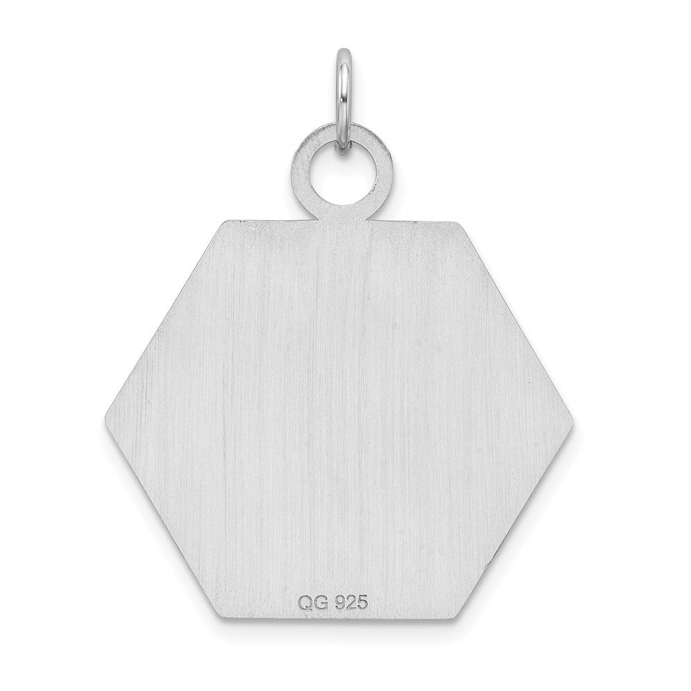 Sterling Silver Rhodium Plated Medical Jewelry Pendant