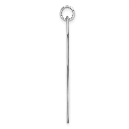 Sterling Silver Rhodium Plated Medical Jewelry Pendant