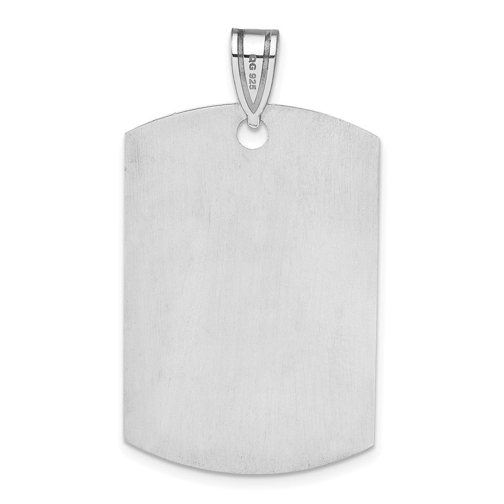 Sterling Silver Rhodium-Plated Medical Jewelry Pendant
