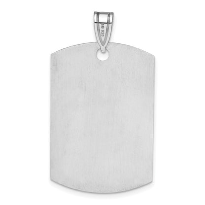 Sterling Silver Rhodium-Plated Medical Jewelry Pendant