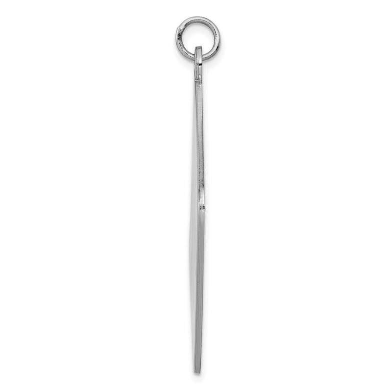 Sterling Silver Rhodium Plated Medical Jewelry Pendant