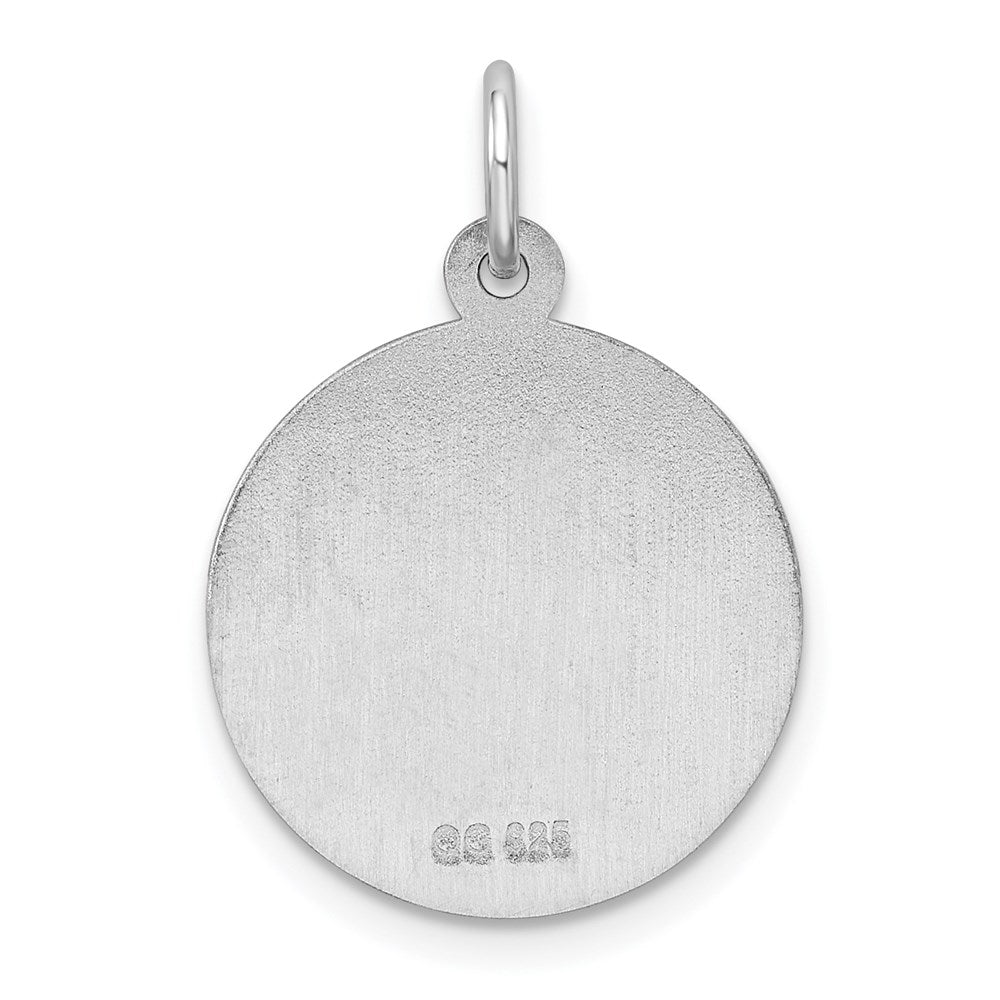 Sterling Silver Rhodium Plated Medical Jewelry Pendant