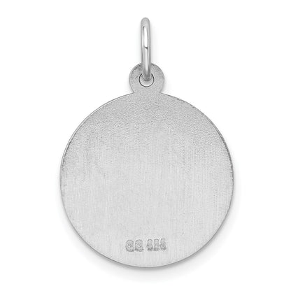 Sterling Silver Rhodium Plated Medical Jewelry Pendant