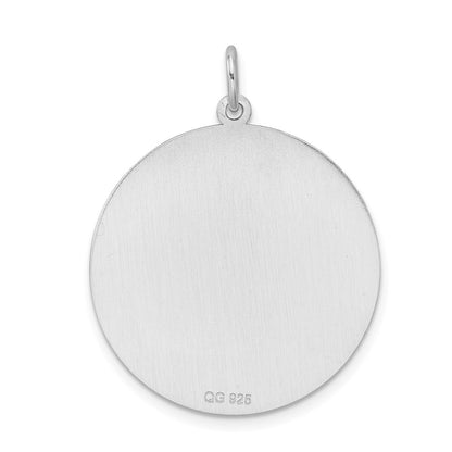 Sterling Silver Rhodium Plated Medical Jewelry Pendant