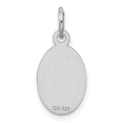 Sterling Silver Rhodium Plated Medical Jewelry Charm