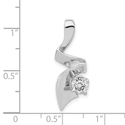 14k White Gold Holds 1 5mm A Diamond Slide