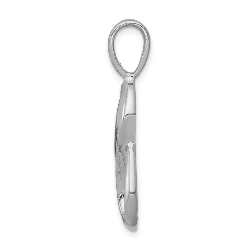 14k White Gold 6 1.9mm and Peg AAA Diamond Slide