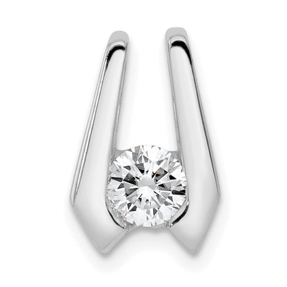 14k White Gold VS 4.5mm Diamond Slide