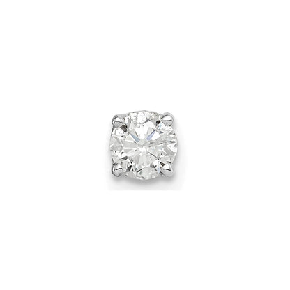 14k White Gold AAA Quality Complete Diamond Stud Earring