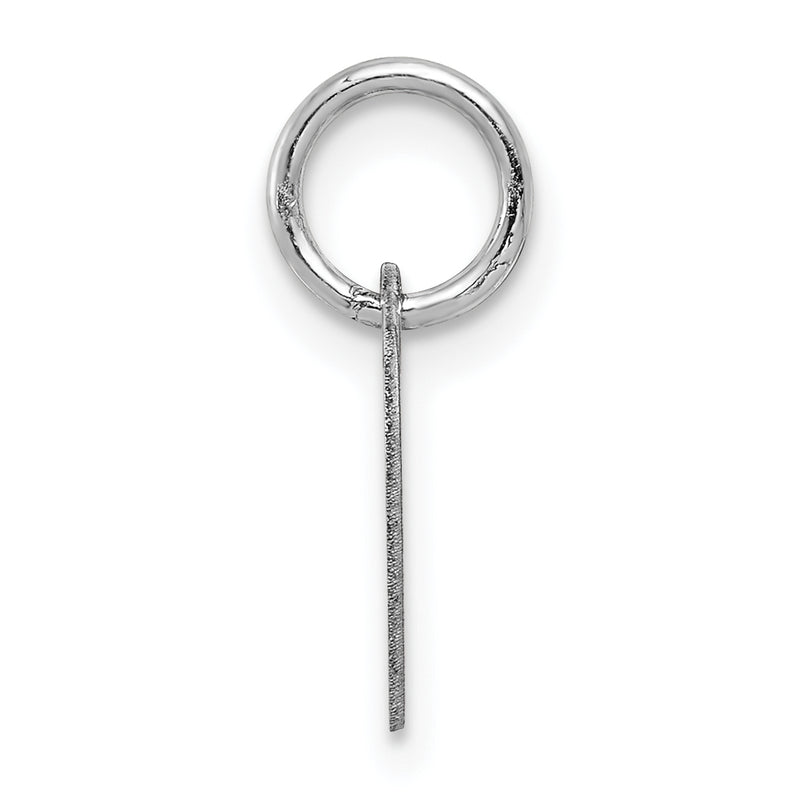 14k White Gold 14k White Gold Plain .011 Gauge Engravable Heart Charm