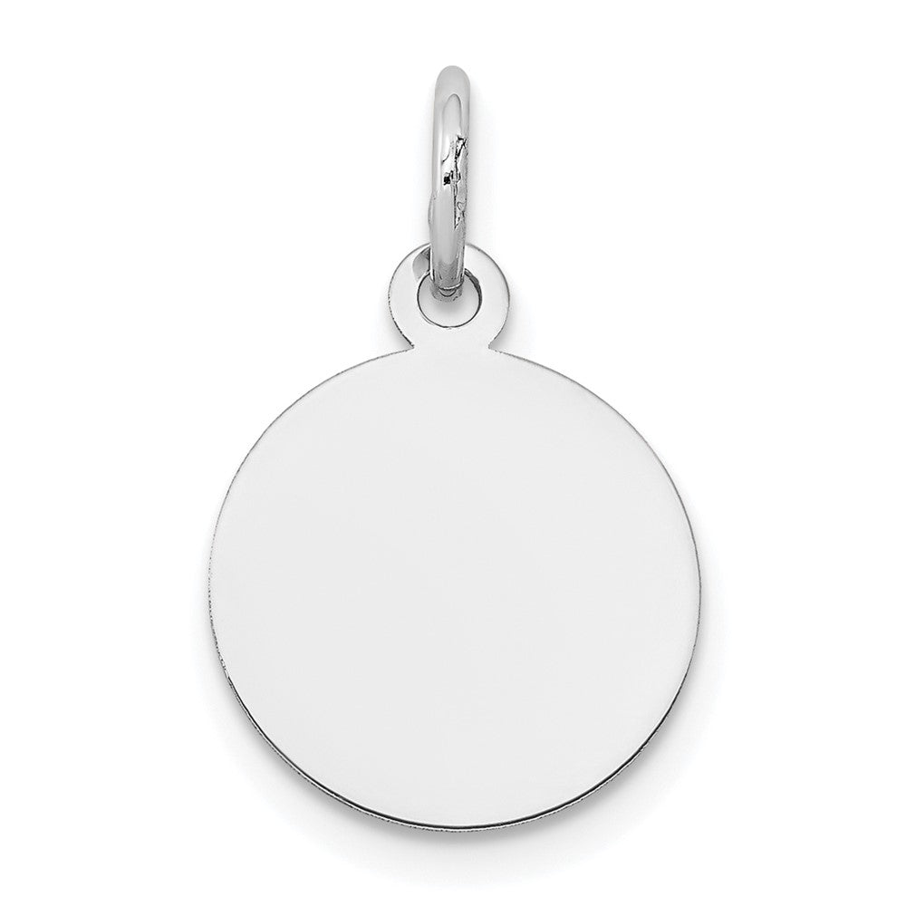 14k White Gold 14K White Gold Round Disc Charm