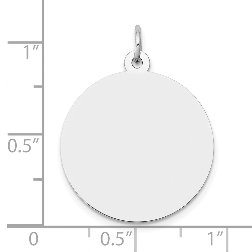 14k White Gold 14K White Gold Round Disc Charm