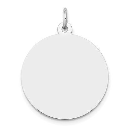 14k White Gold 14K White Gold Round Disc Charm
