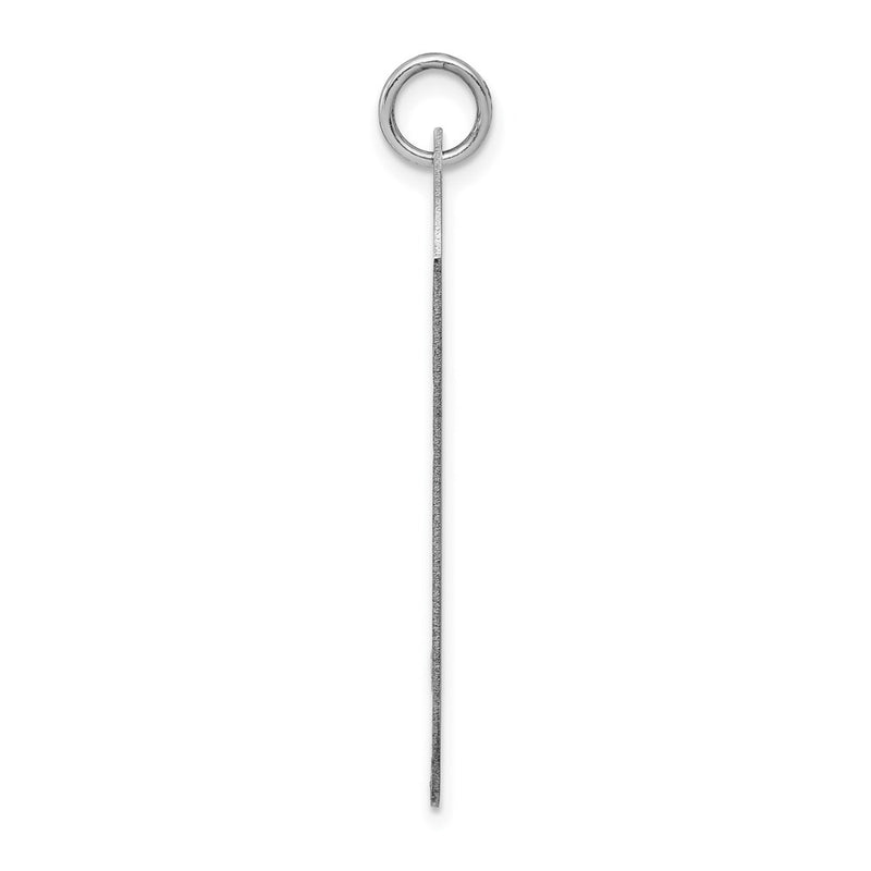 14k White Gold 14k White Gold Plain .035 Gauge Engraveable Dog Tag Disc Charm