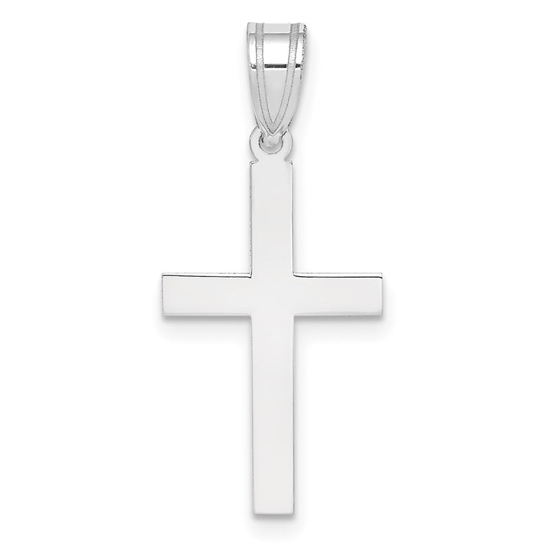 14k White Gold 14k White Gold Polished Cross Pendant