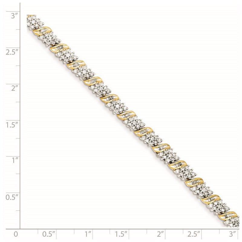 14K Yellow Gold Diamond Bracelet