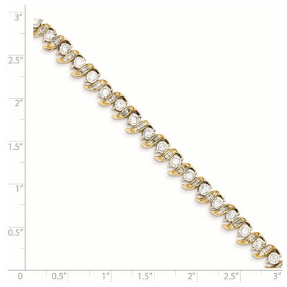 14K Yellow Gold Diamond Bracelet
