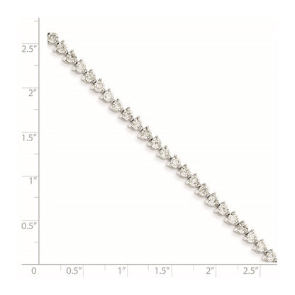 14K White Gold Diamond Bracelet