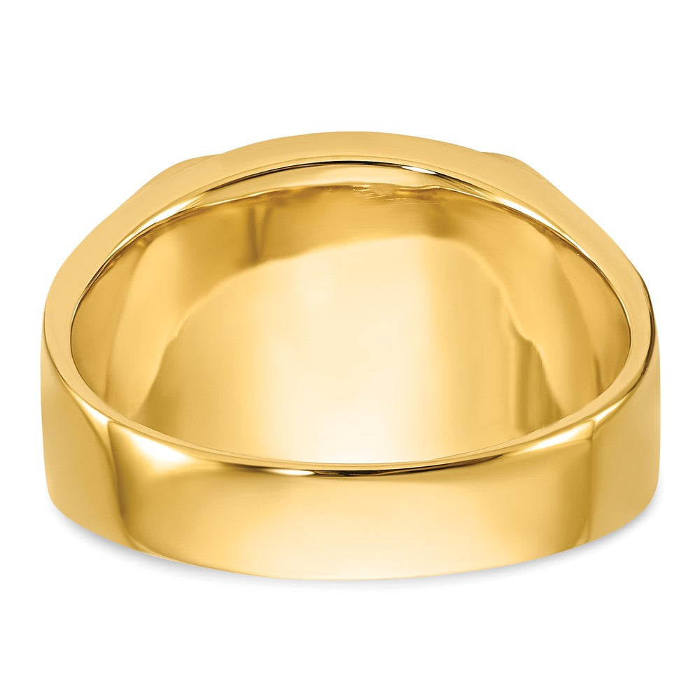 Solid 14k Yellow Gold Men's Masonic Ring