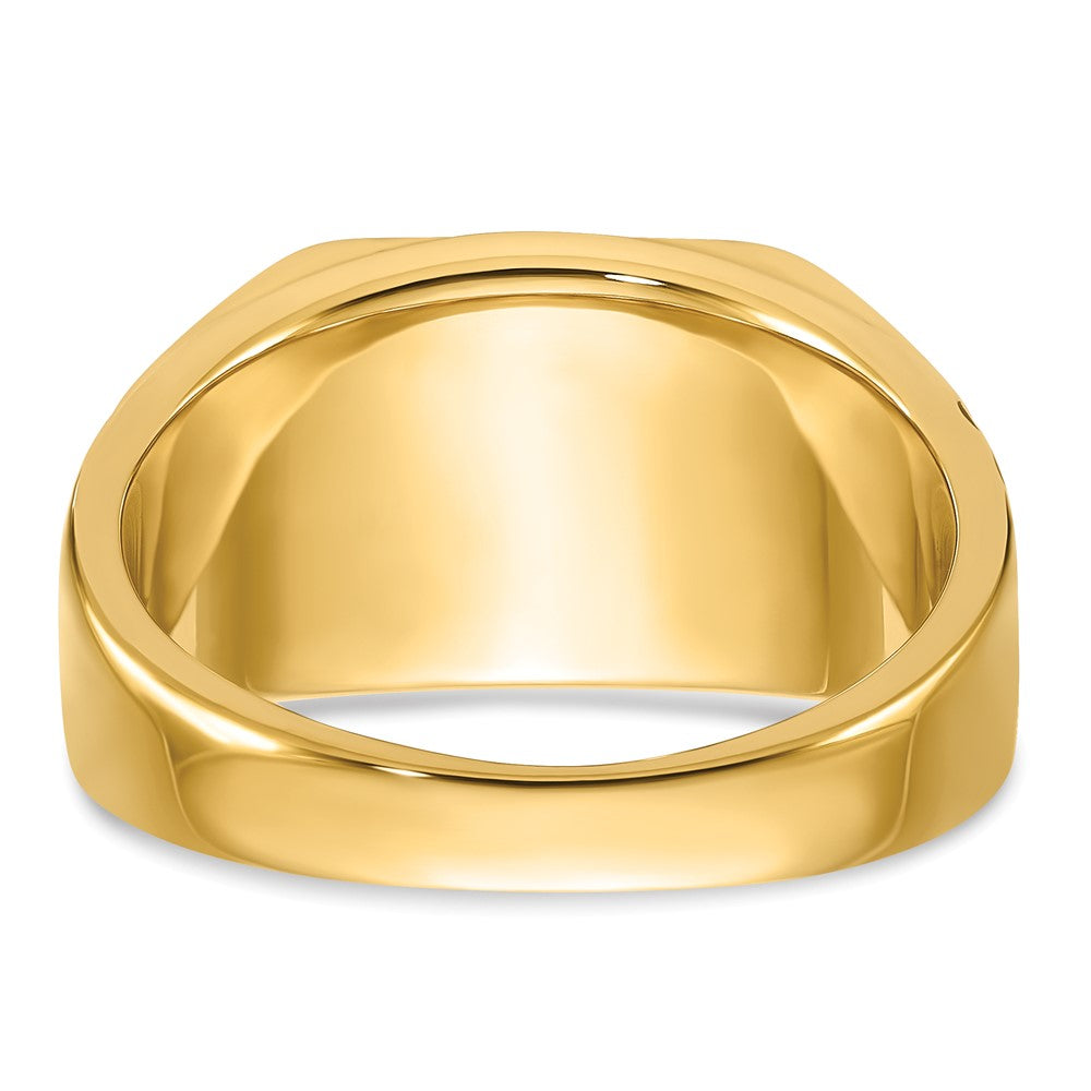 Solid 14k Yellow Gold Men's Masonic Ring