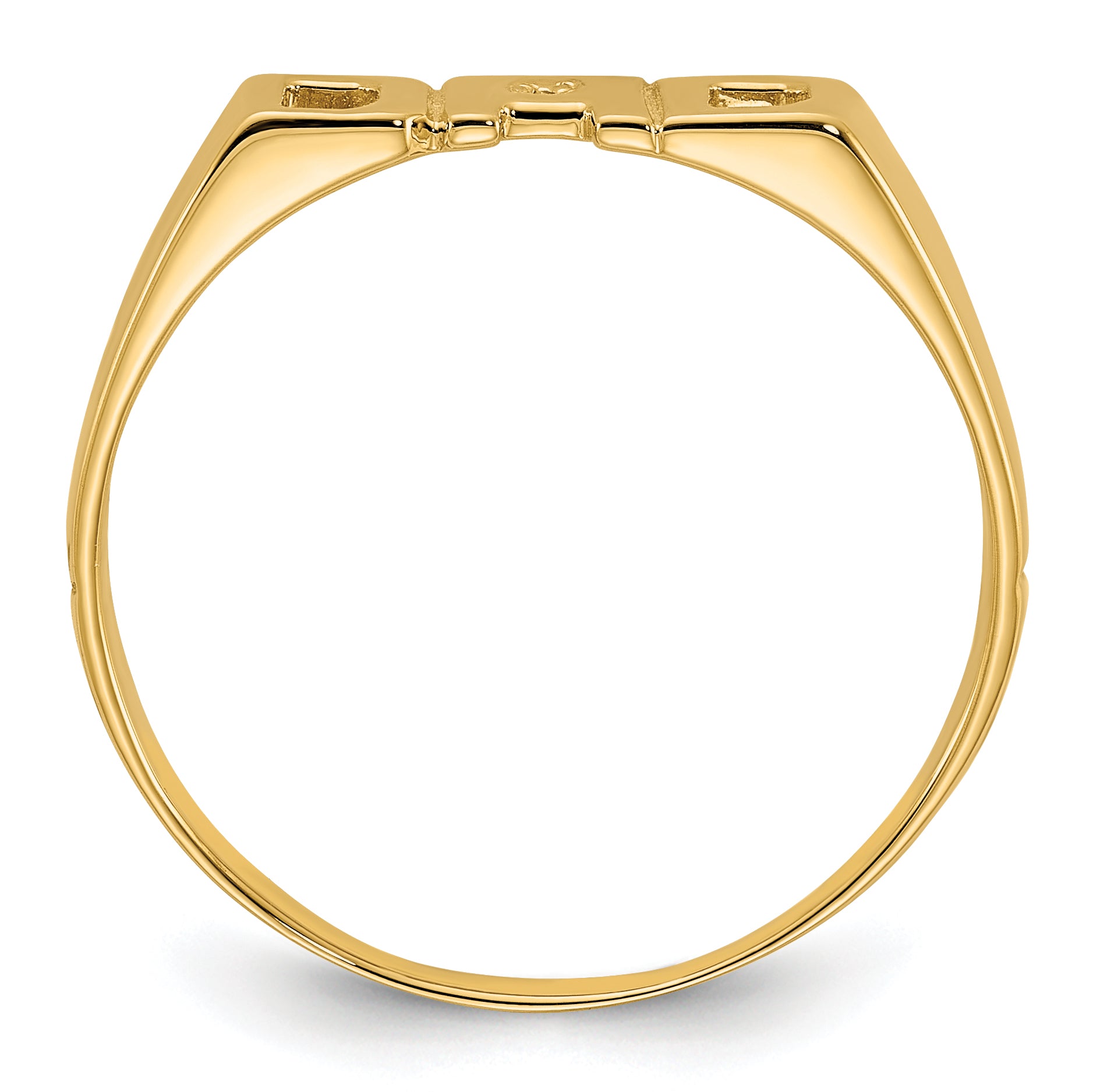 14K Yellow Gold Vs Diamond Men'S Ring
