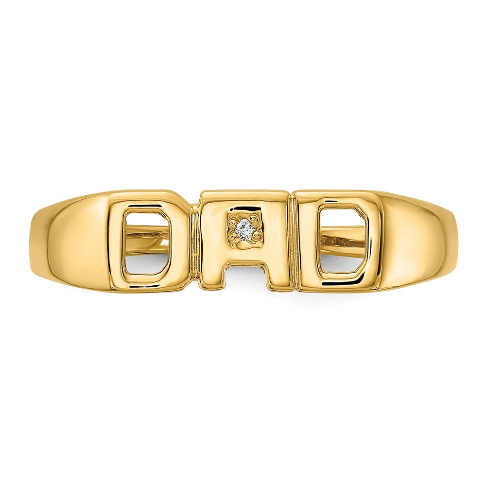 14K Yellow Gold Vs Diamond Men'S Ring