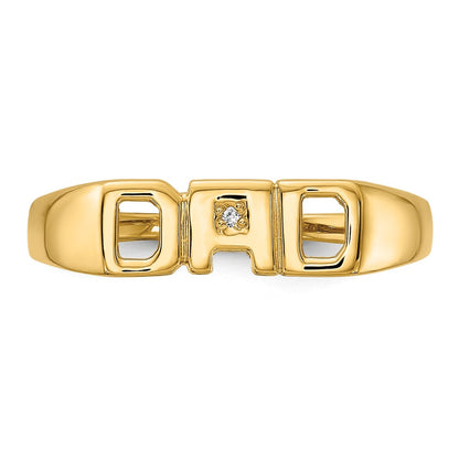 14K Yellow Gold Vs Diamond Men'S Ring
