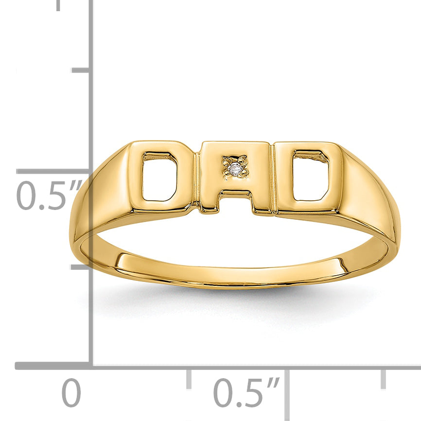 14K Yellow Gold Vs Diamond Men'S Ring