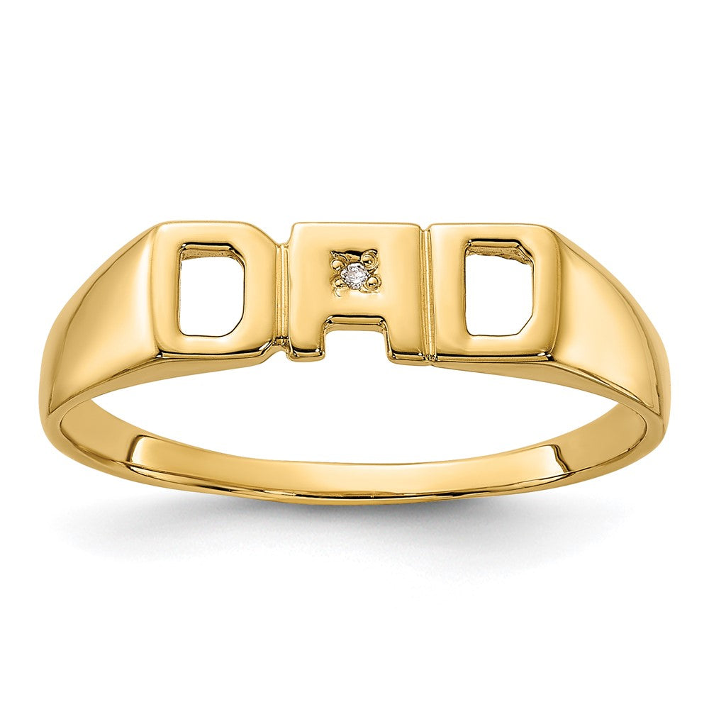 14K Yellow Gold Vs Diamond Men'S Ring