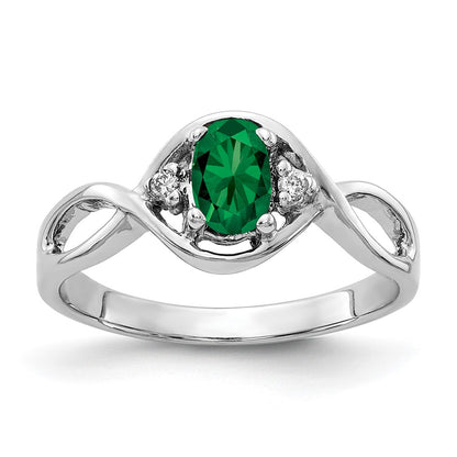 14k White Gold 6x4mm Oval Mount St. Helens A Real Diamond ring