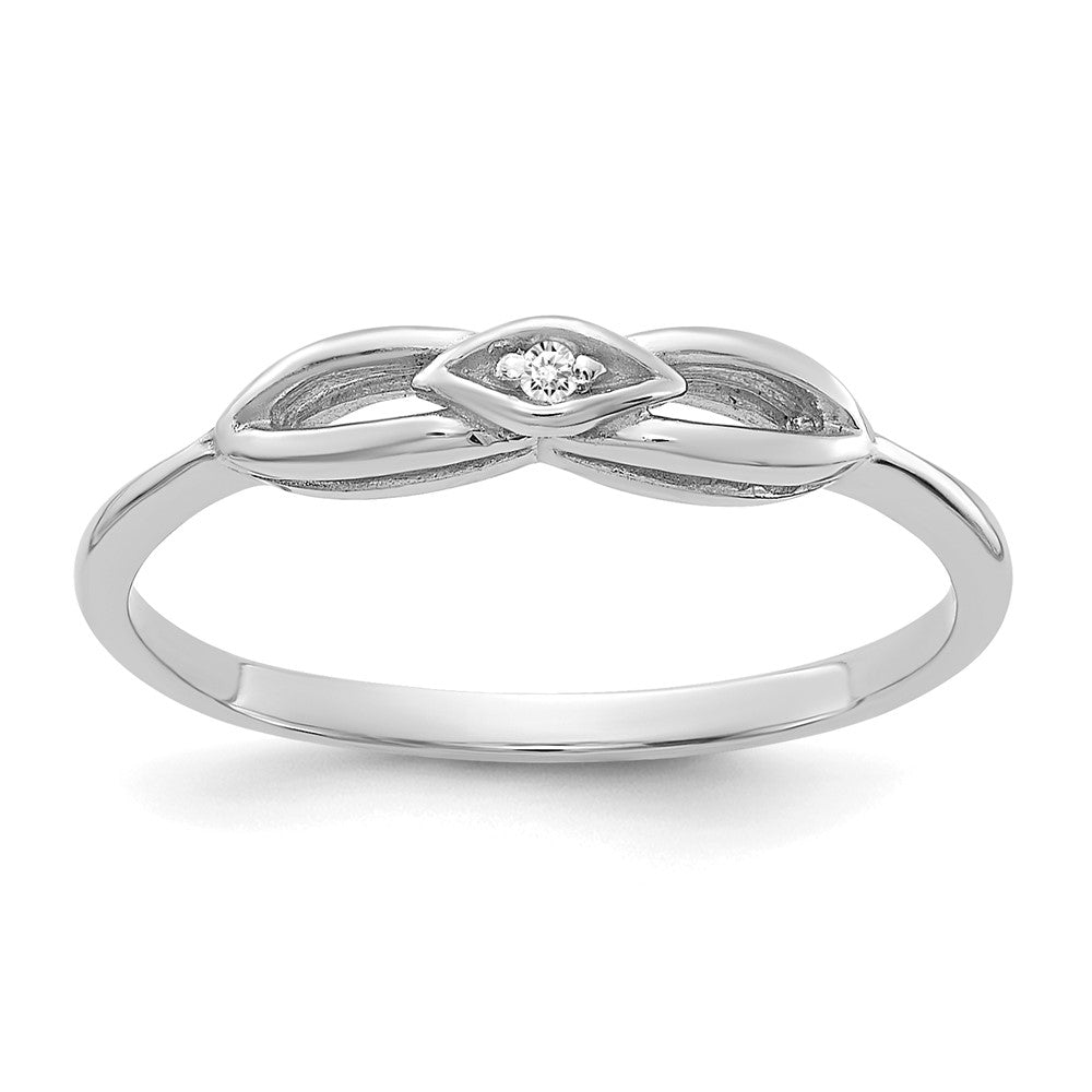 14k White Gold A Real Diamond ring