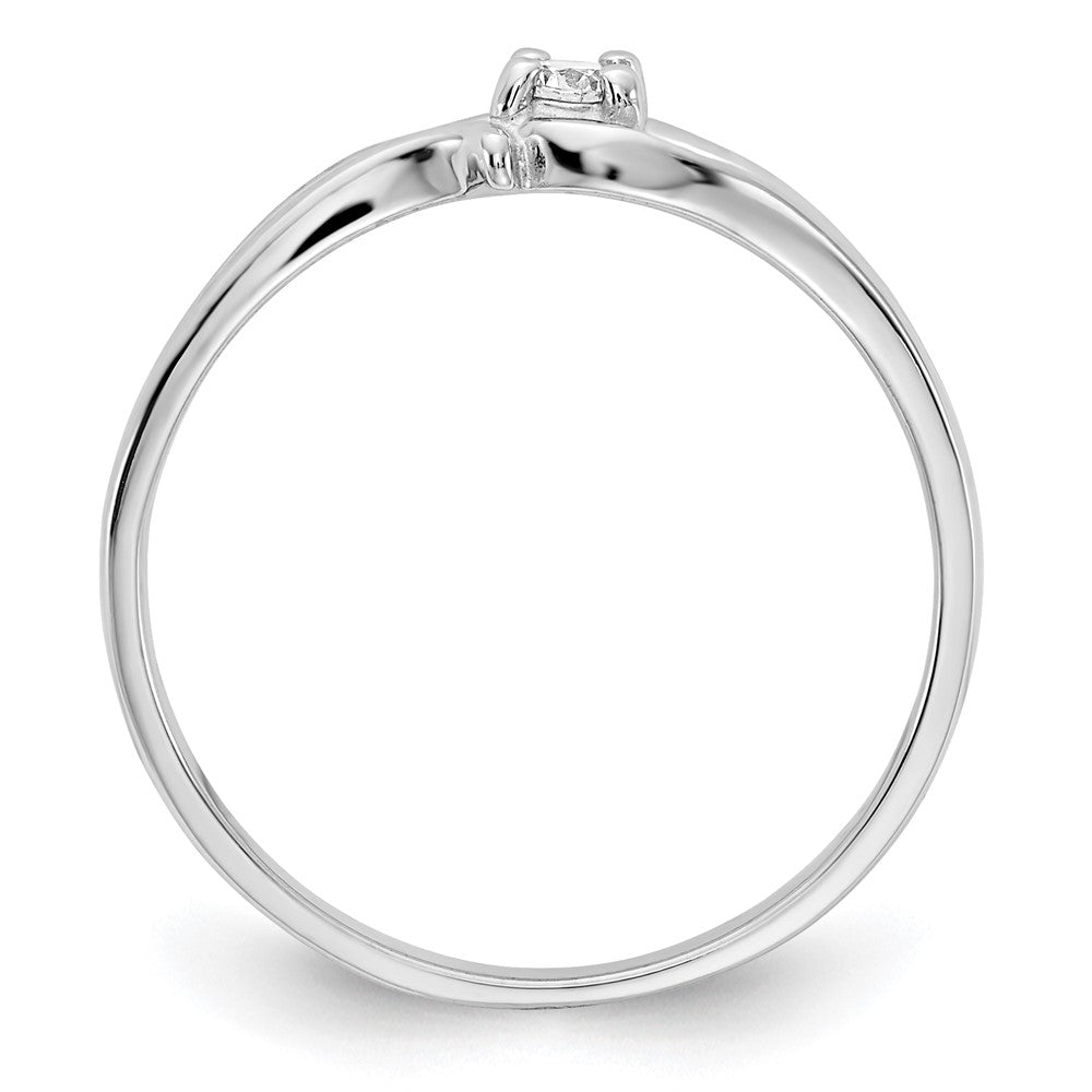 14k White Gold A Real Diamond ring