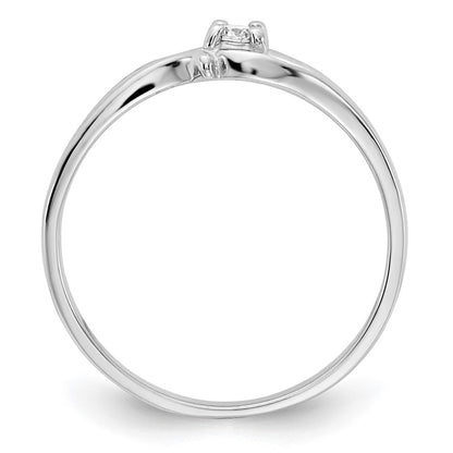 14k White Gold AAA Diamond ring