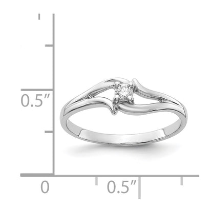 14k White Gold AAA Diamond ring