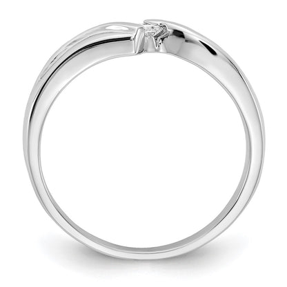 14k White Gold AAA Real Diamond ring
