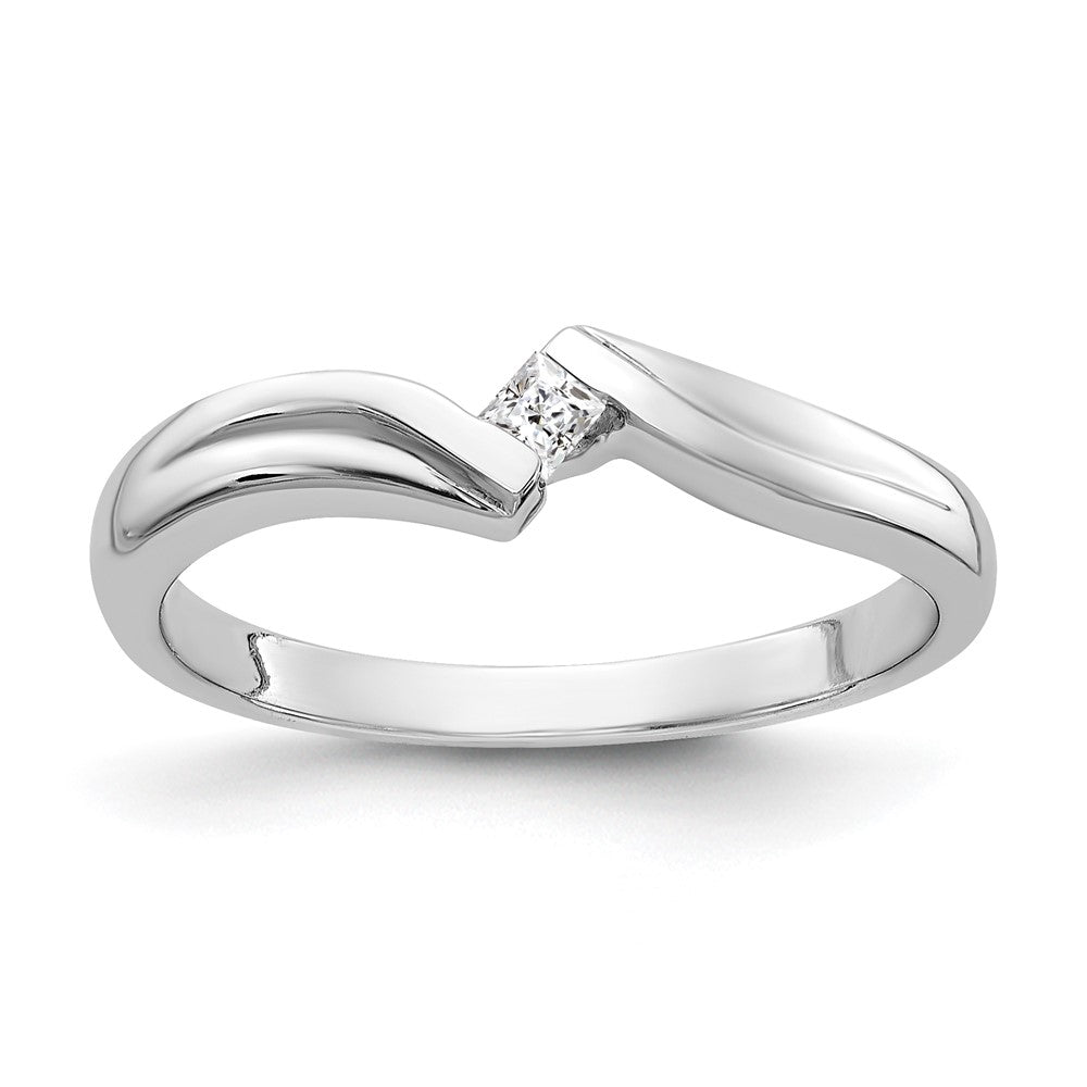 14k White Gold VS Real Diamond ring
