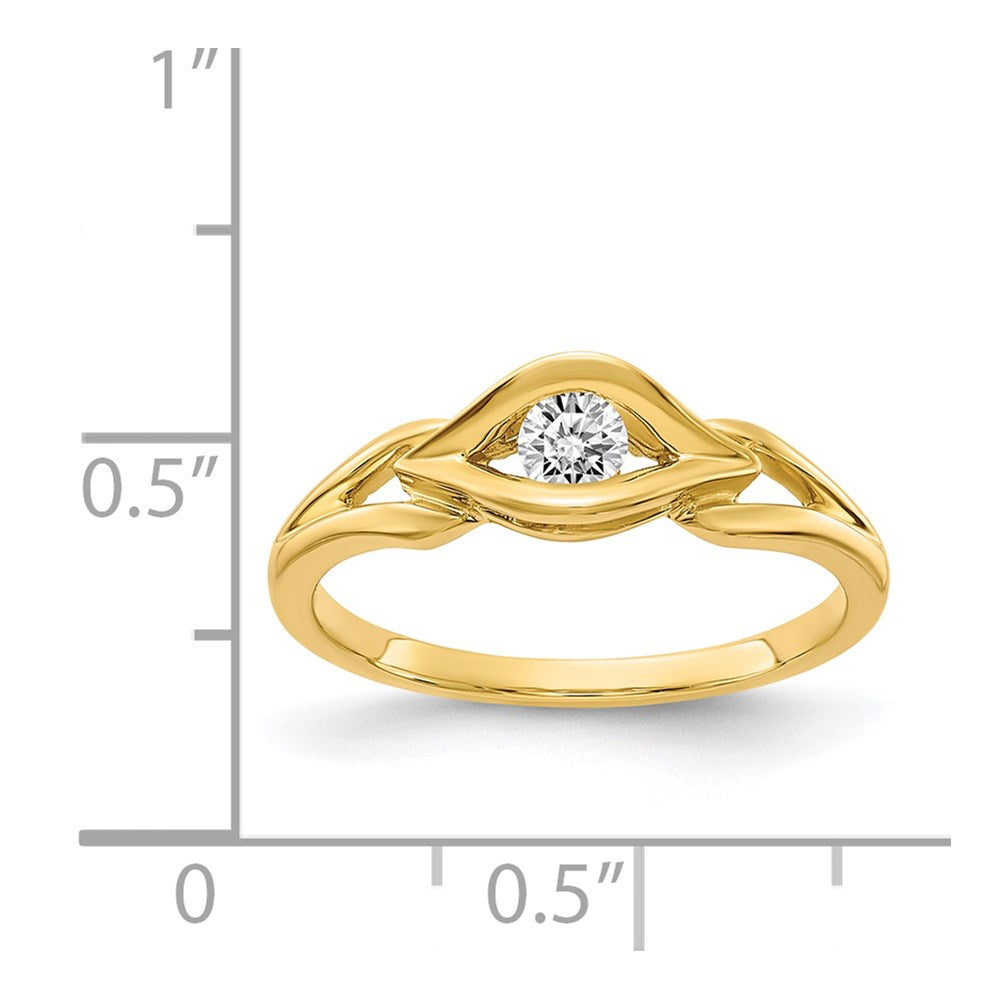 14k Yellow Gold VS Diamond ring