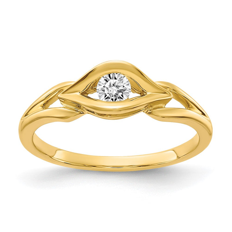 14k Yellow Gold VS Diamond ring